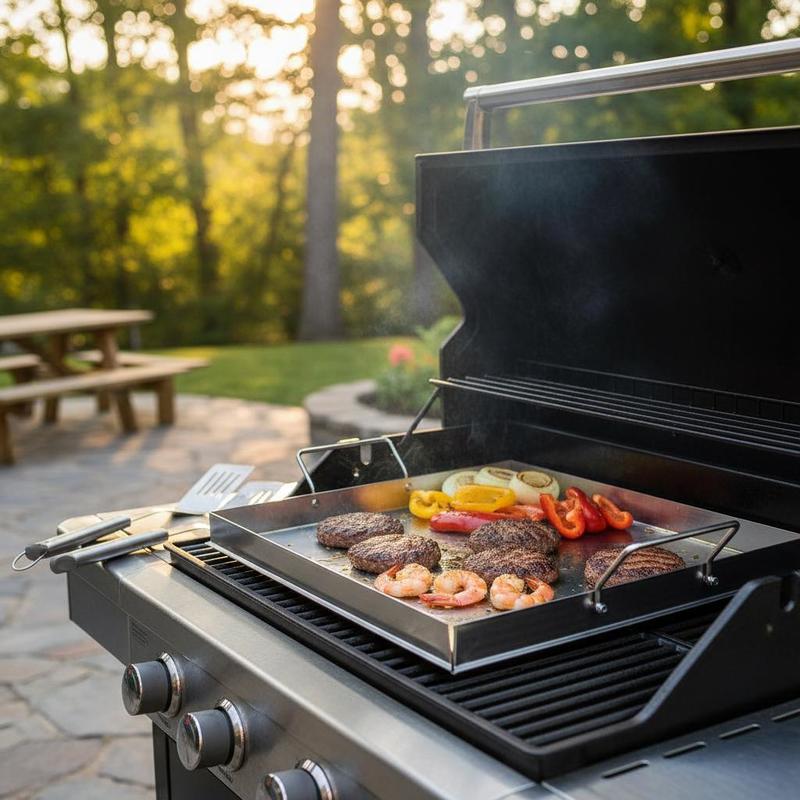 Camping Cooking Hardware - 범용 플랫탑 그리들 18x16인치 캠핑, 테일게이팅