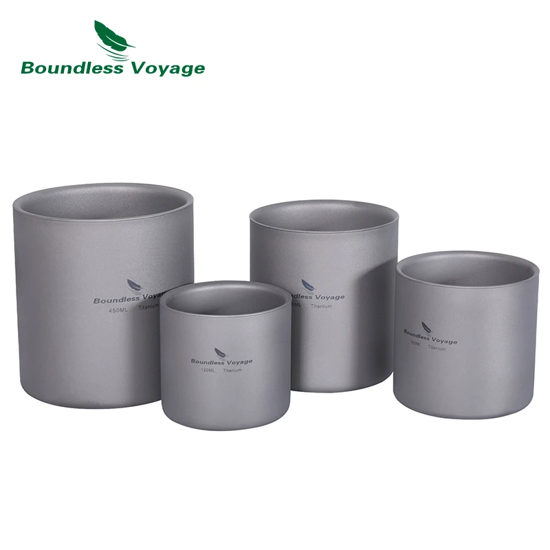 Camping Cooking Mug - 야외 캠프 티타늄 이중 벽 컵