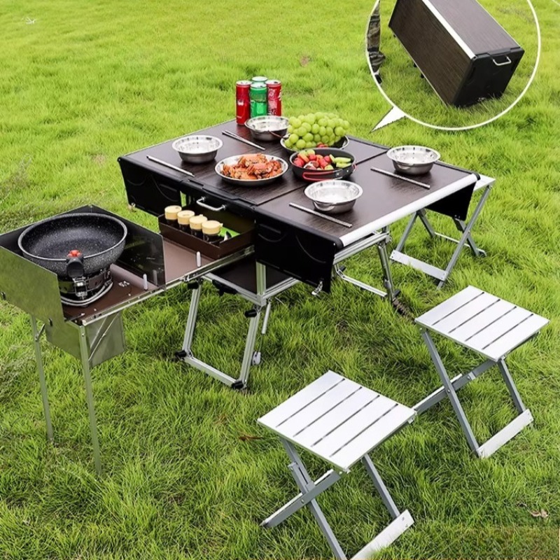Camping Cooking Equipment Electric - 야외 이동식 주방 휴대용 자율주행 여행
