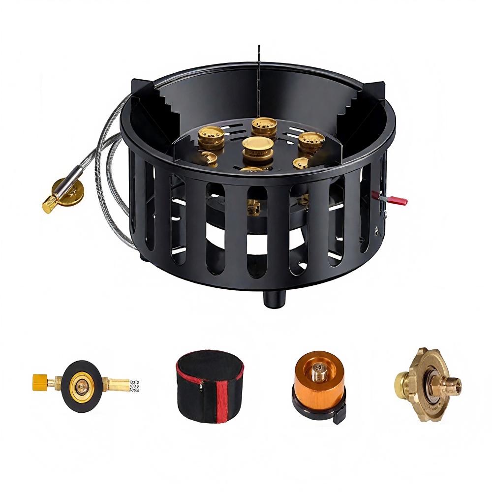 Camping Cooking Gazebo - 고출력 7코어 21000W 휴대용 캠핑 스토브,