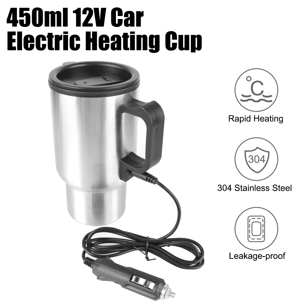 Camping Cooking Mug - 전기 난방 자동차 주전자, 물 커피