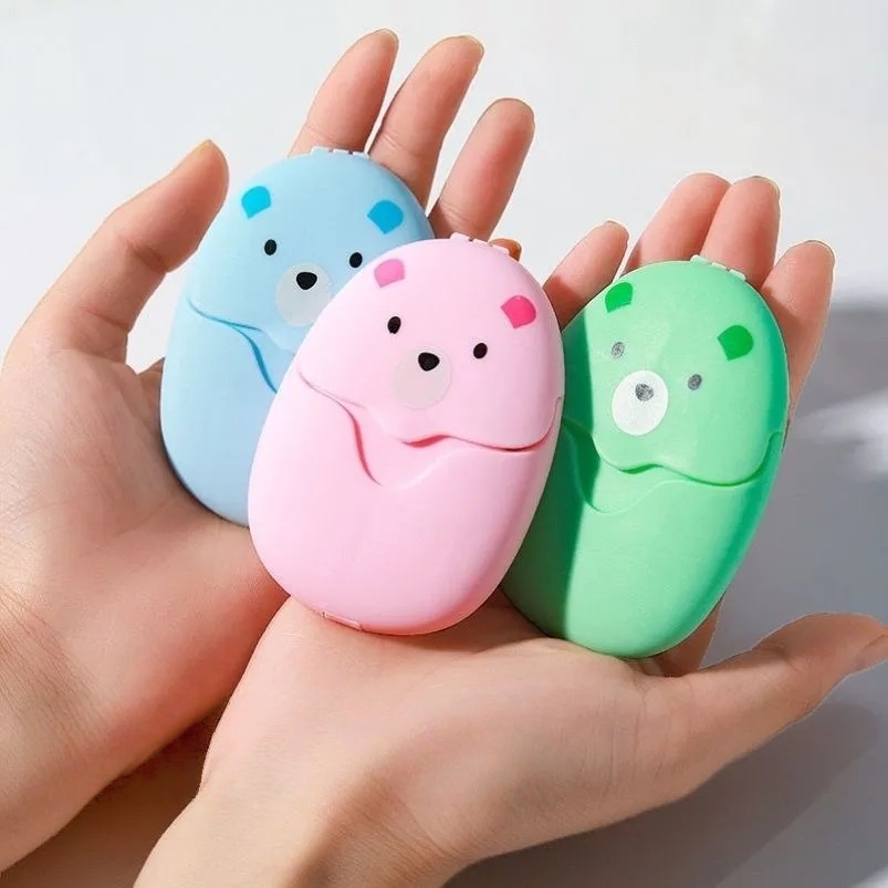 Biodegradable Soap Camp - 50/150개 휴대용 비누 시트, 휴대용 비누