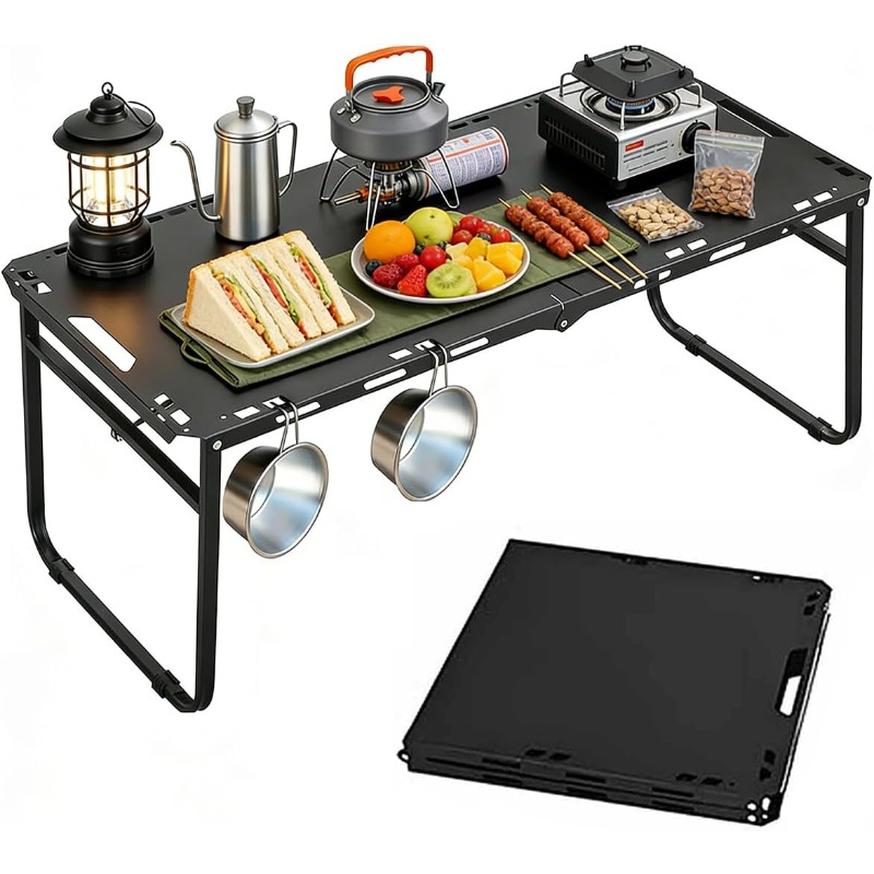 Camping Cooking Table - 캠핑 테이블 조절식 접이식 휴대용 RV