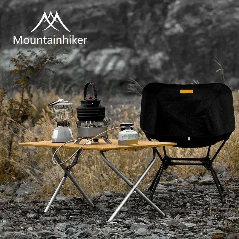 Camping Cooking Table - MOUNTAINHIKER 2/3 대나무 접이식 테이블 야외