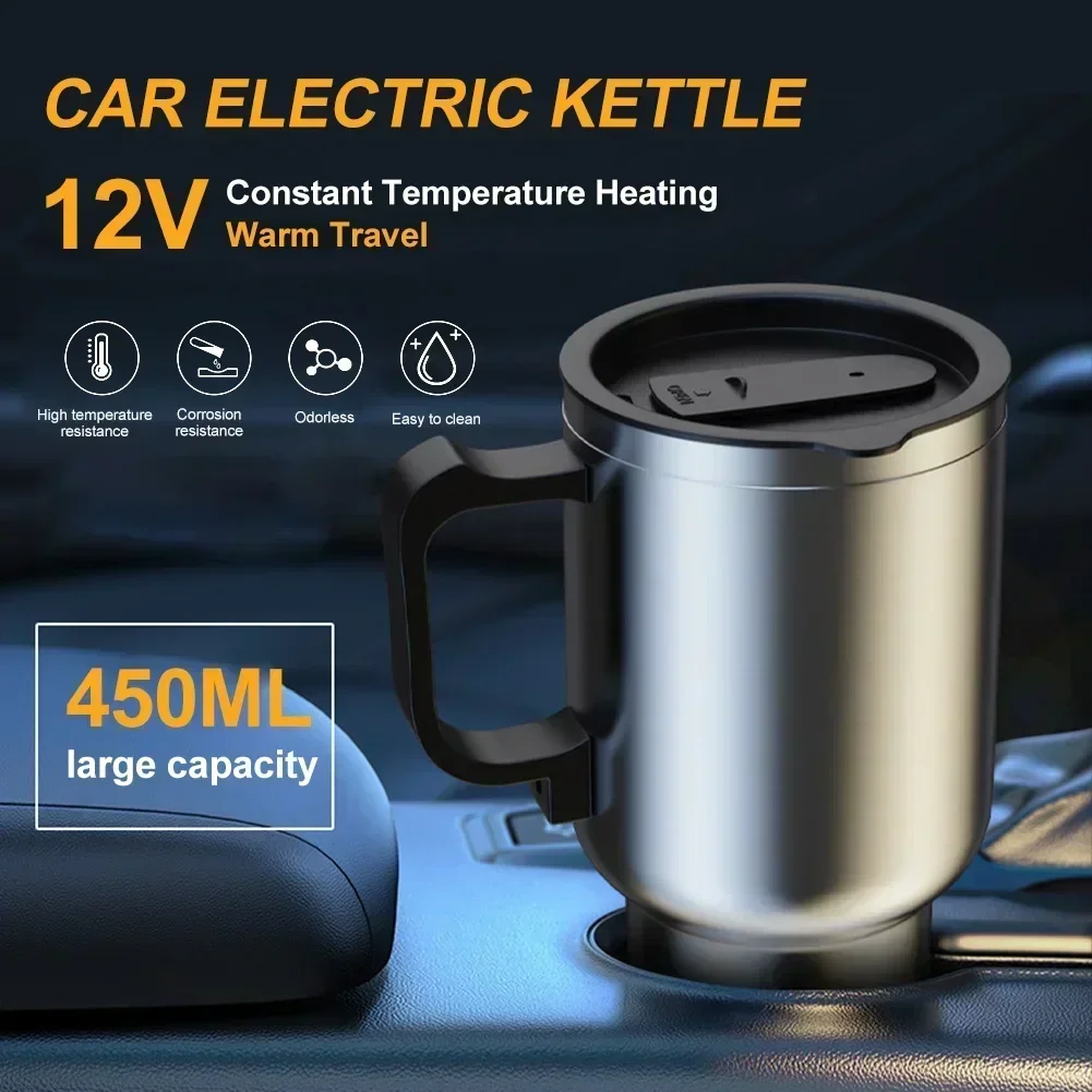 전기 가열 자동차 주전자 12V 450ml 차량용 가열 - Camping Cooking Mug 리뷰 및 가격