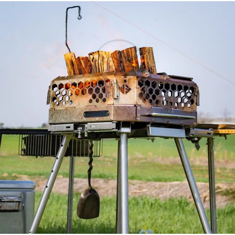 고품질 휴대용 스테인리스 스틸 나무 스토브 화로 야외  - Camping Cooking Equipment Electric 리뷰 및 가격