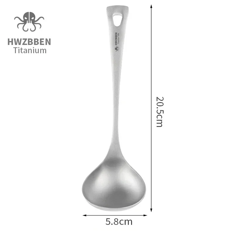 HWZBBEN 야외 티타늄 수프 스푼, 긴 손잡이 캠핑 - Camping Cooking Hardware 리뷰 및 가격