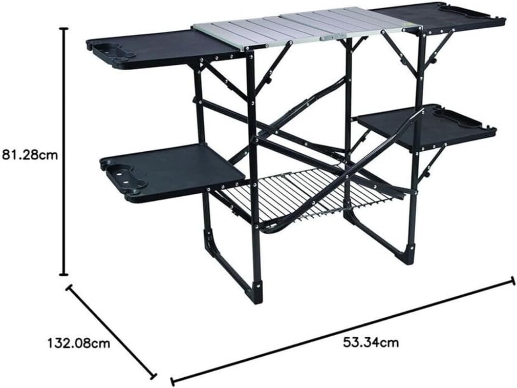 슬림형 접이식 휴대용 캠핑 키친 테이블, 내열 상판,  - Camping Cooking Table 리뷰 및 가격