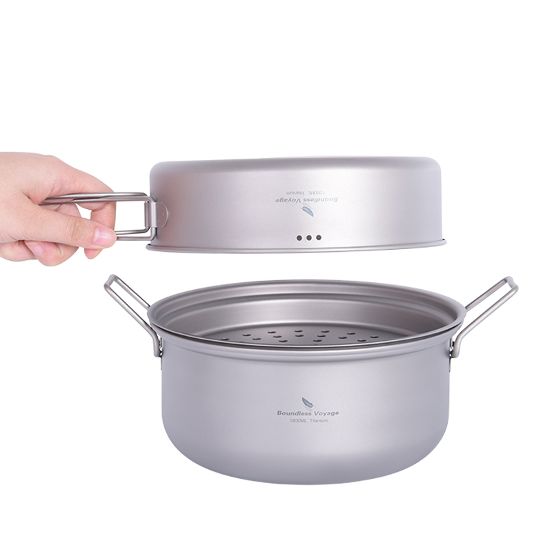 바운드리스 보이저 티타늄 스티머 아웃도어 캠핑 조리기구 - Camping Cooking Pan Set 리뷰 및 가격