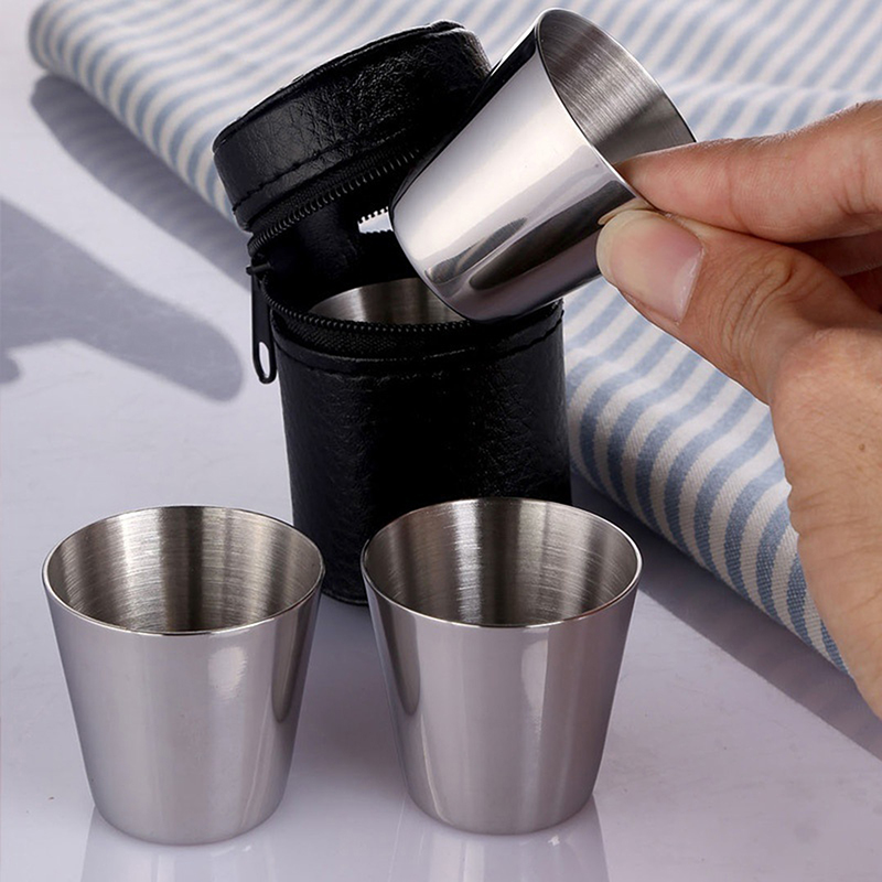 4/6Pcs 스테인레스 스틸 컵 미니 샷 유리 맥주 컵 - Camping Cooking Mug 리뷰 및 가격