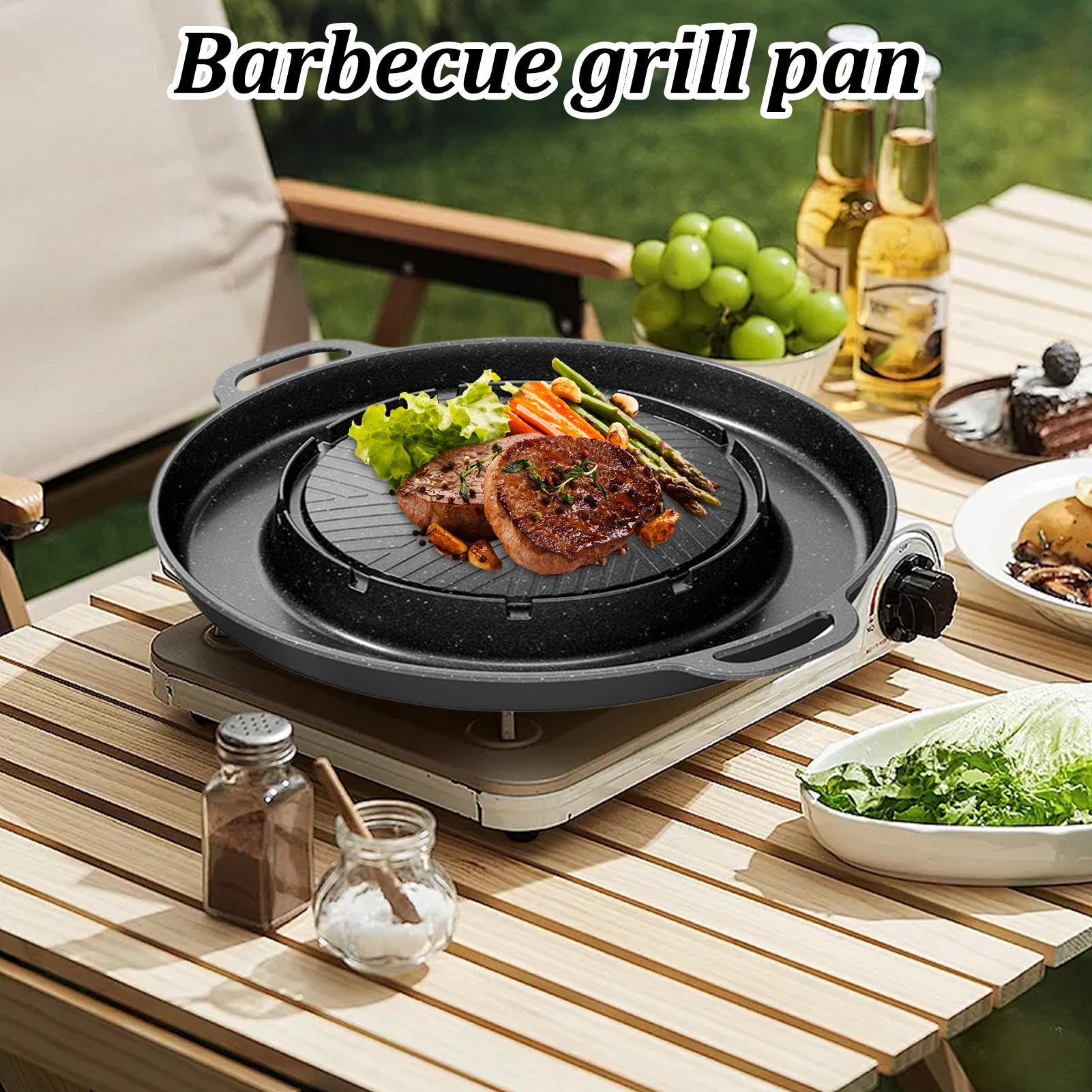 2-in-1 그릴 & 핫팬, 스토브 탑용, 논스틱 알루 - Camping Cooking Table 리뷰 및 가격