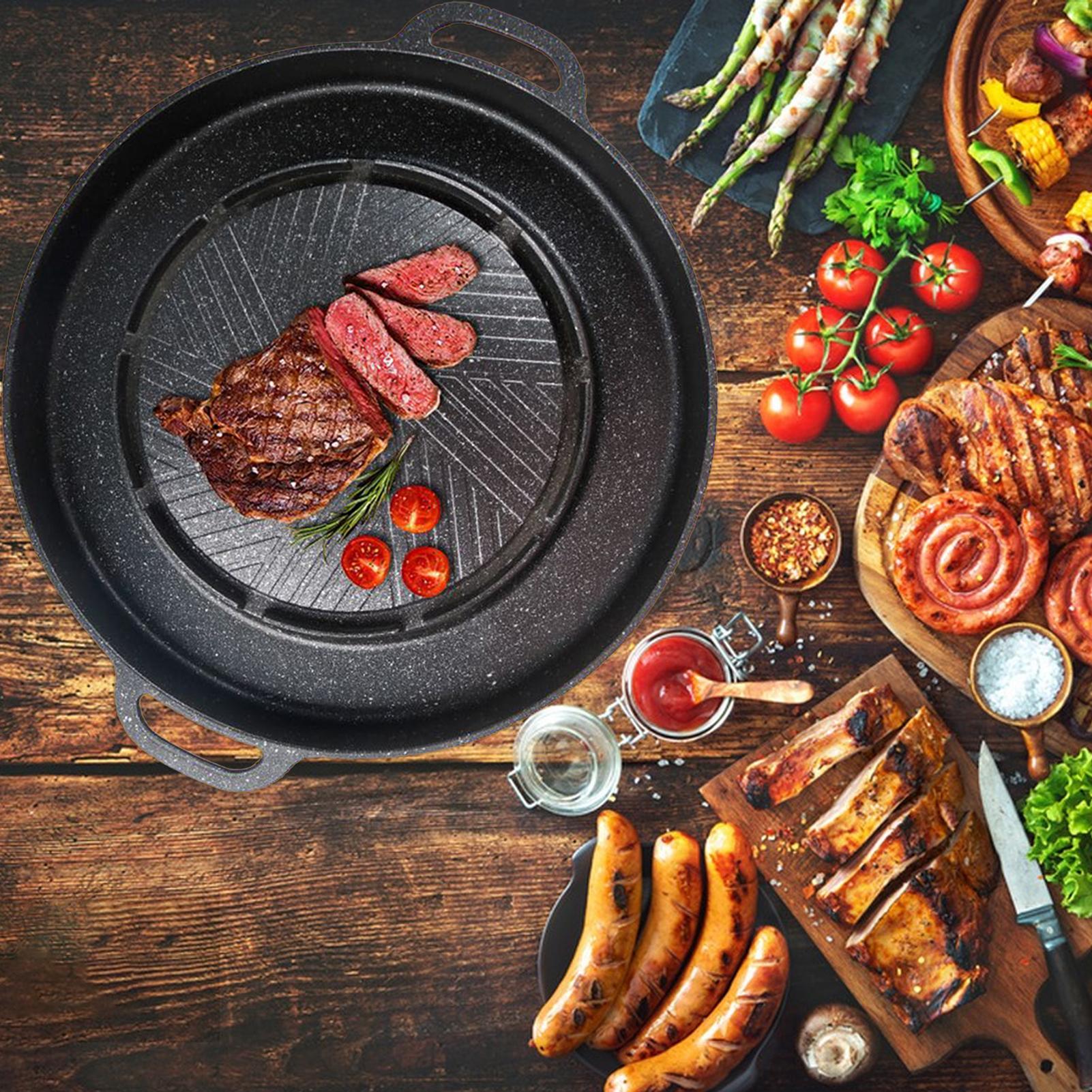 2-in-1 그릴 & 핫팬, 스토브 탑용, 논스틱 알루 - Camping Cooking Table 리뷰 및 가격