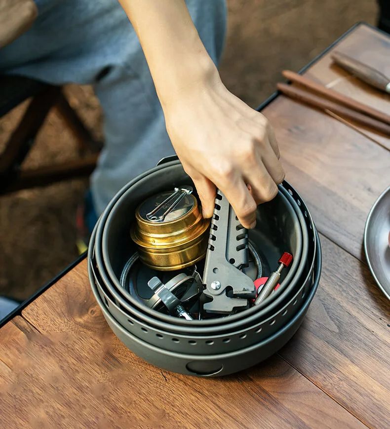 캠핑 가스 스토브 알코올 스토브 요리 냄비 옵션 XBL - Camping Cooking Full Set 리뷰 및 가격