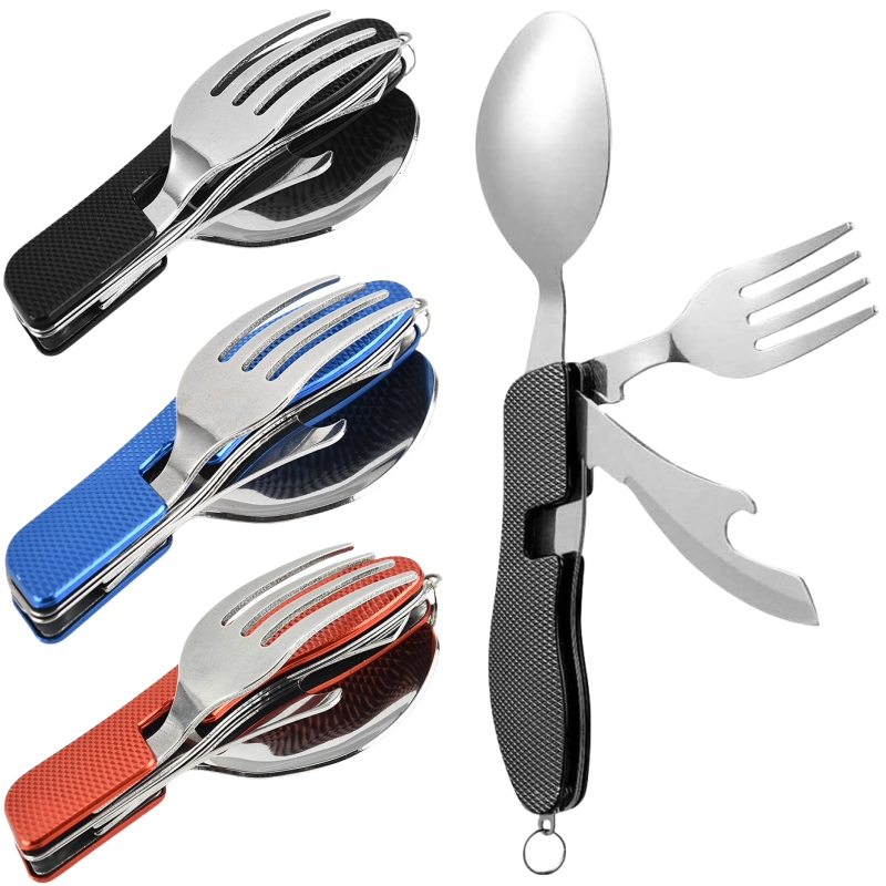 4 in1 접이식 캠핑 식기 세트 다기능 나이프 포크  - Camping Cooking Pan Set 리뷰 및 가격