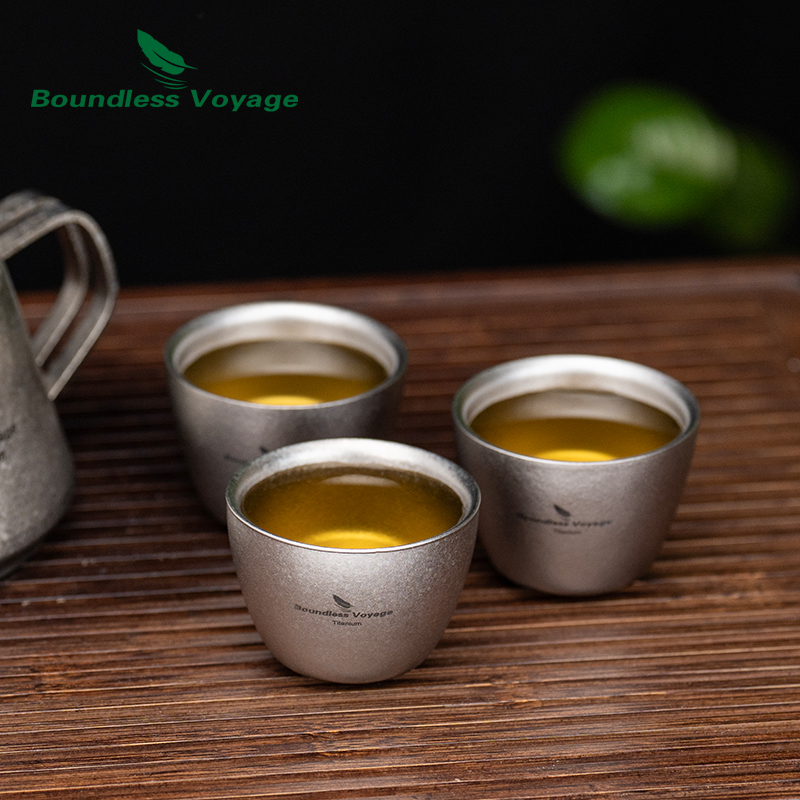 바운드리스 보야지 40ml 티타늄 티컵 미니 이중벽 사 - Camping Cooking Mug 리뷰 및 가격