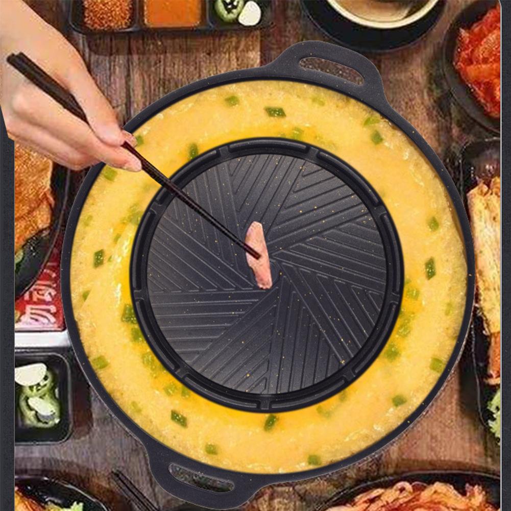 한국식 카세트 그릴 팬 논스틱 알루미늄 합금 원형 샤브 - Camping Cooking Cupboard 리뷰 및 가격