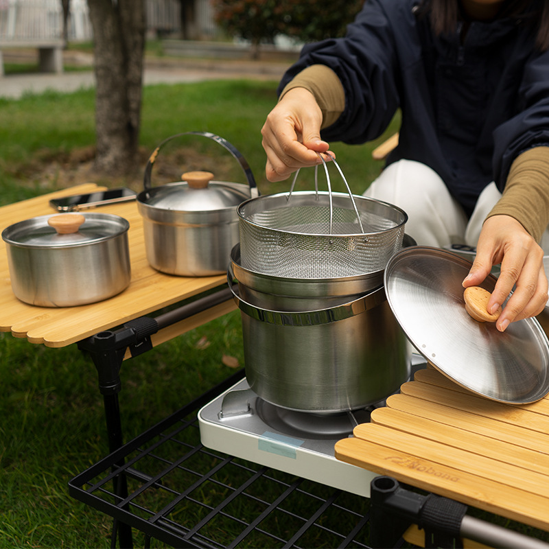 NOBANA 최신 야외 스테인레스 스틸 냄비 세트 캠핑 - Camping Cooking Full Set 리뷰 및 가격