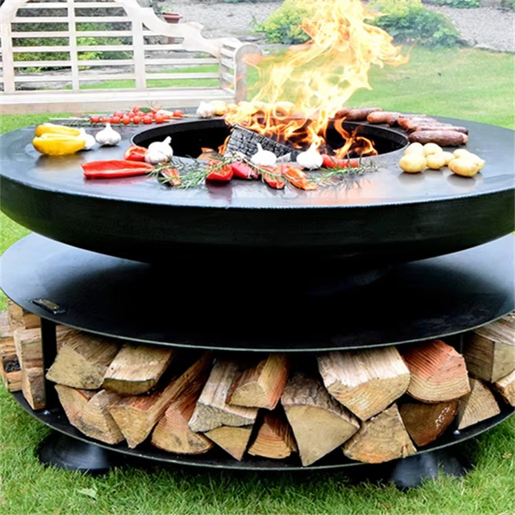 바베큐 그릴 캠핑 화로 요리용 스토브 그리드 포함 나무 - Camping Cooking Fire Pit 리뷰 및 가격