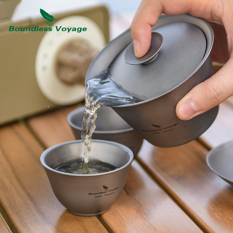 무한 항해 티타늄 티 컵 35ml 미니 술 컵 세트 이 - Camping Cooking Mug 리뷰 및 가격