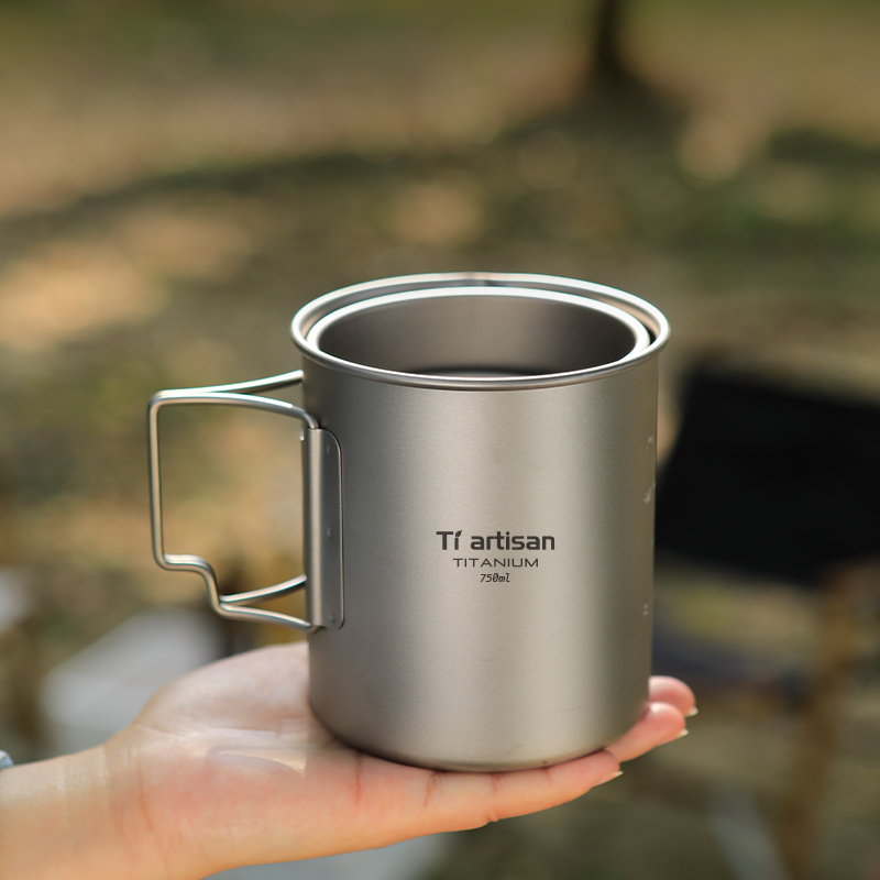 Tiartisan 초경량 순수 티타늄 캠핑 머그컵(뚜껑 - Camping Cooking Mug 리뷰 및 가격