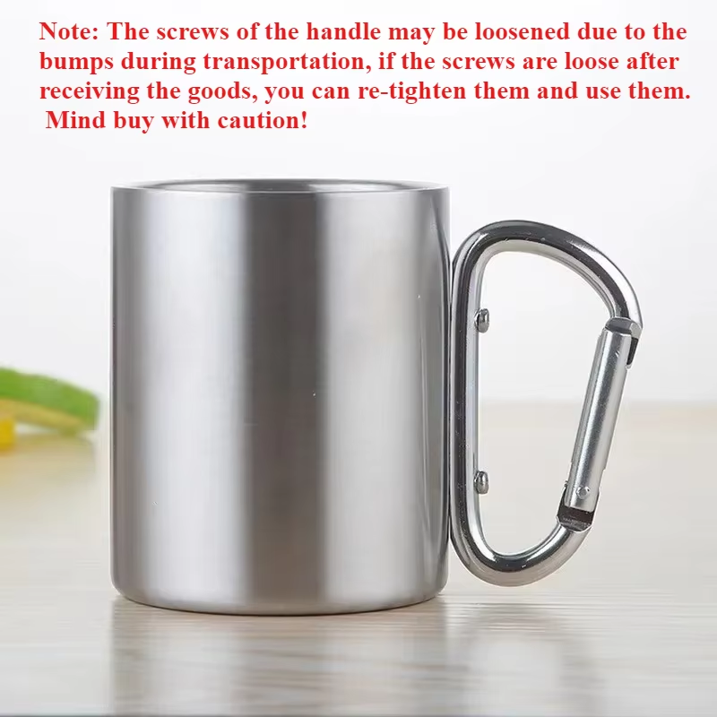 220/300ml 캠핑 여행용 스테인리스 컵 카라비너  - Camping Cooking Mug 리뷰 및 가격