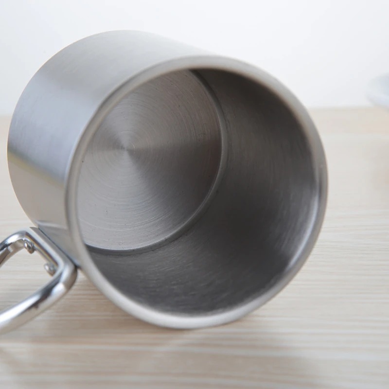 220/300ml 캠핑 여행용 스테인리스 컵 카라비너  - Camping Cooking Mug 리뷰 및 가격