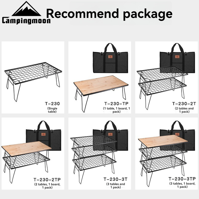 캠핑문 T-230 휴대용 다기능 철제 수납랙 캠핑 테이 - Camping Cooking Table 리뷰 및 가격