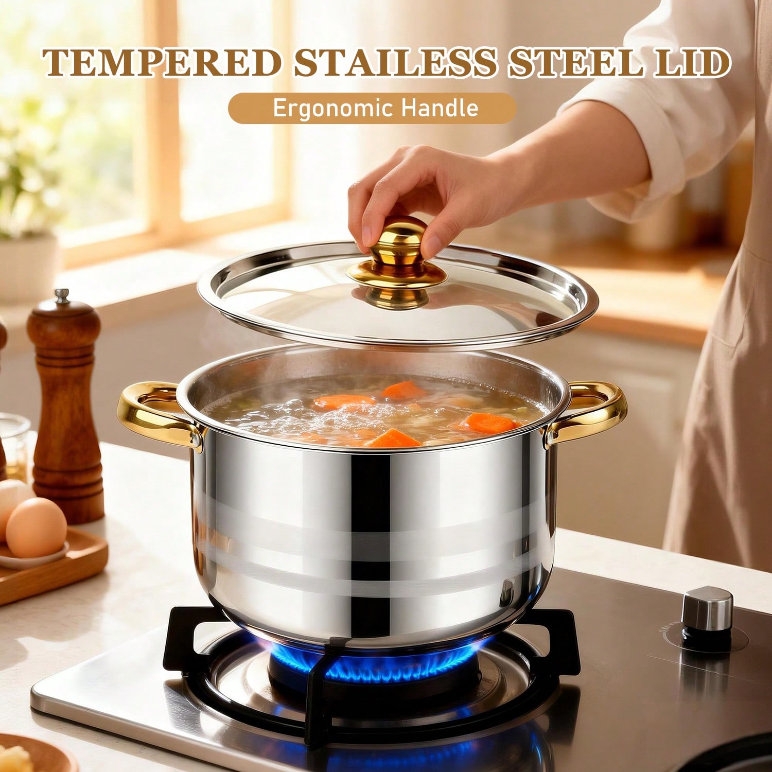 스테인리스 스틸 냄비 세트 모던 럭셔리 조리기구 스톡팟 - Camping Cooking Pan Set 리뷰 및 가격