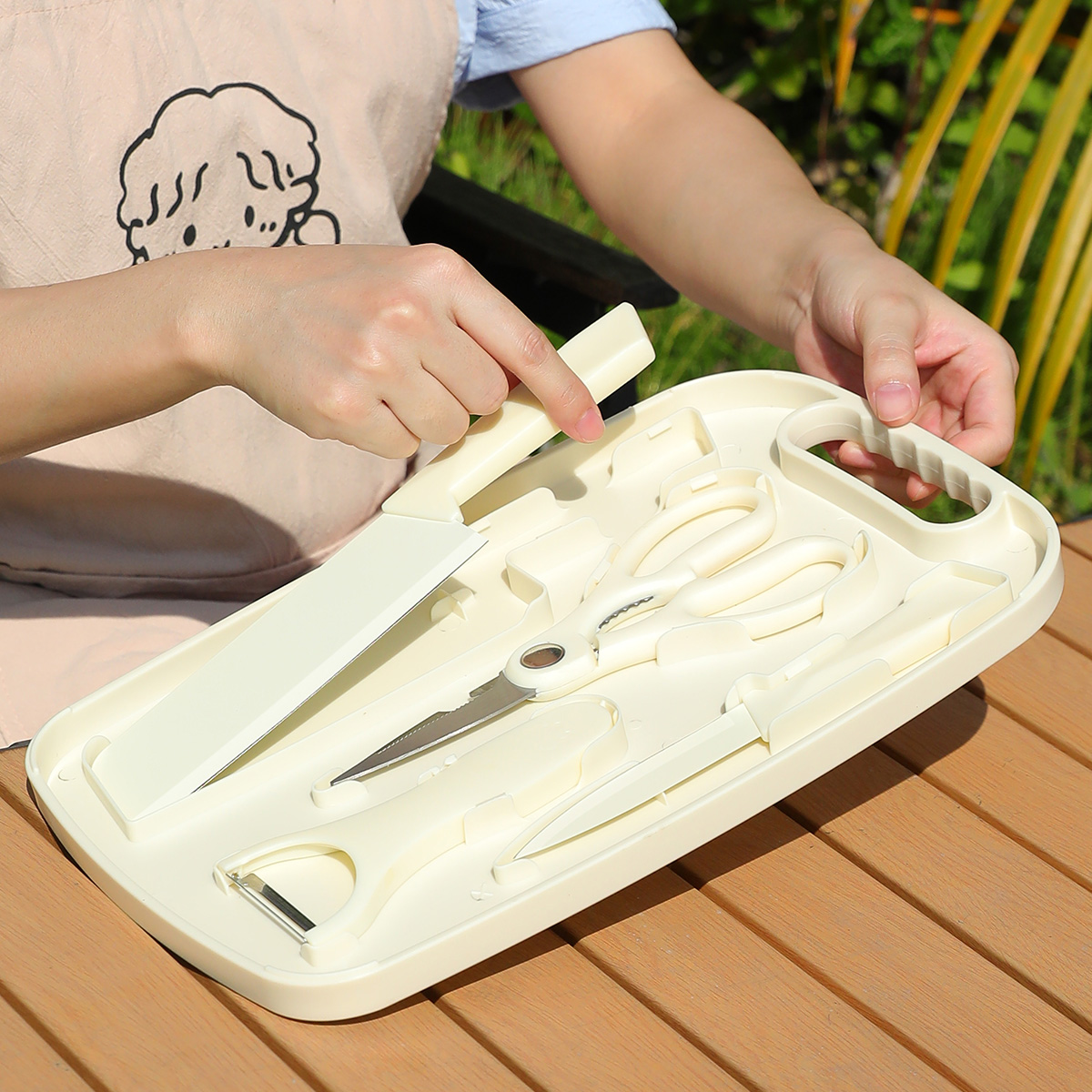 휴대용 야외 피크닉 세트 칼 식기 캠 온더고 보관 가방 - Camping Cooking Pan Set 리뷰 및 가격