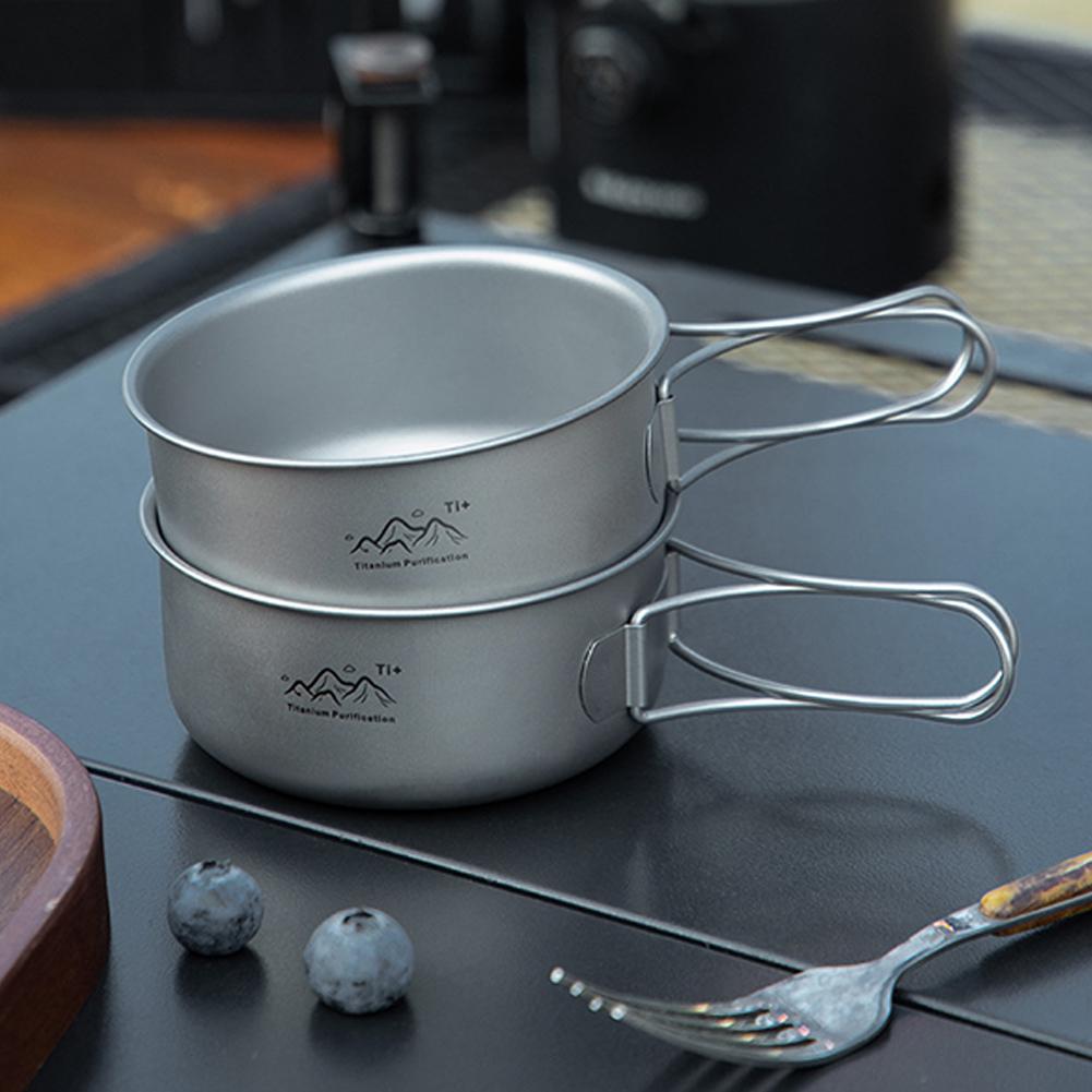 초경량 티타늄 백패킹 조리기구, 야외 하이킹 요리를 위 - Camping Cooking Pan Set 리뷰 및 가격