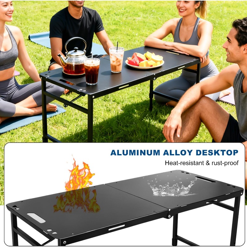 캠핑 테이블 조절식 접이식 휴대용 RV 바베큐 피크닉  - Camping Cooking Table 리뷰 및 가격