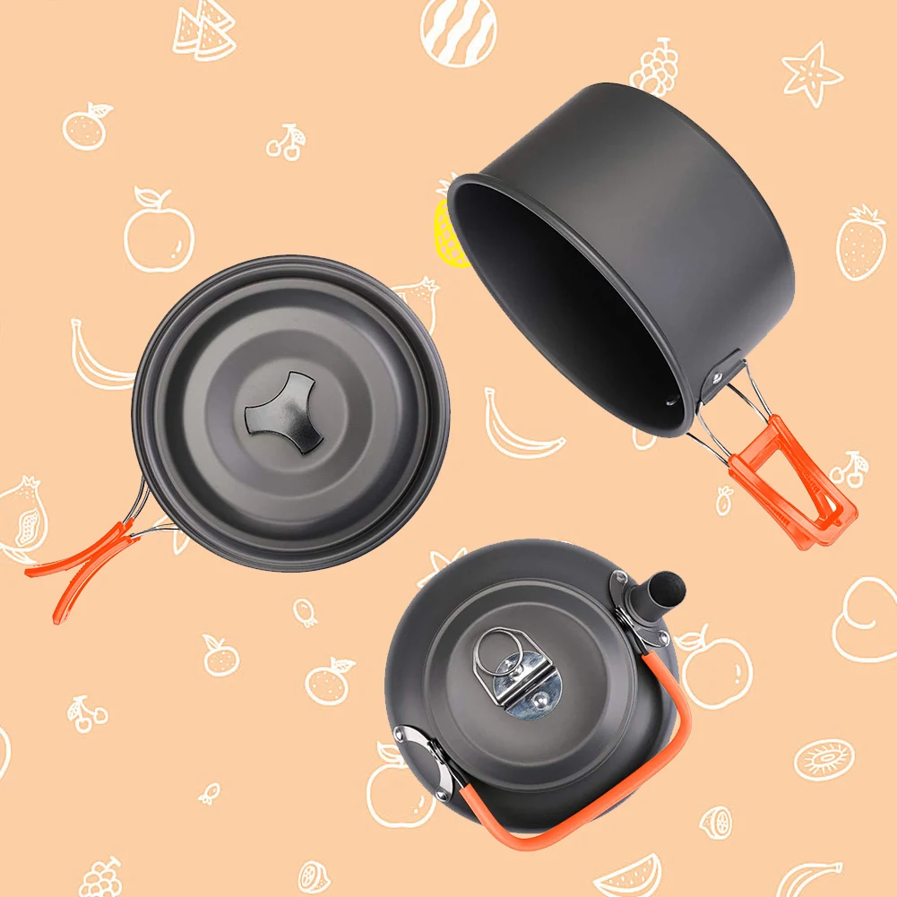 캠핑 조리기구 세트 주전자 냄비 프라이팬 휴대용 접이식 - Camping Cooking Pan Set 리뷰 및 가격