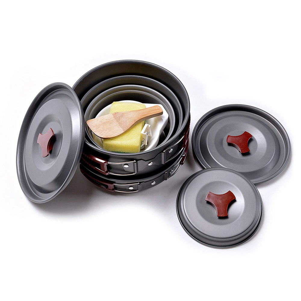 야외 캠핑 조리기구 키트, 논스틱 캠핑 팬, 경량 요리 - Camping Cooking Hardware 리뷰 및 가격
