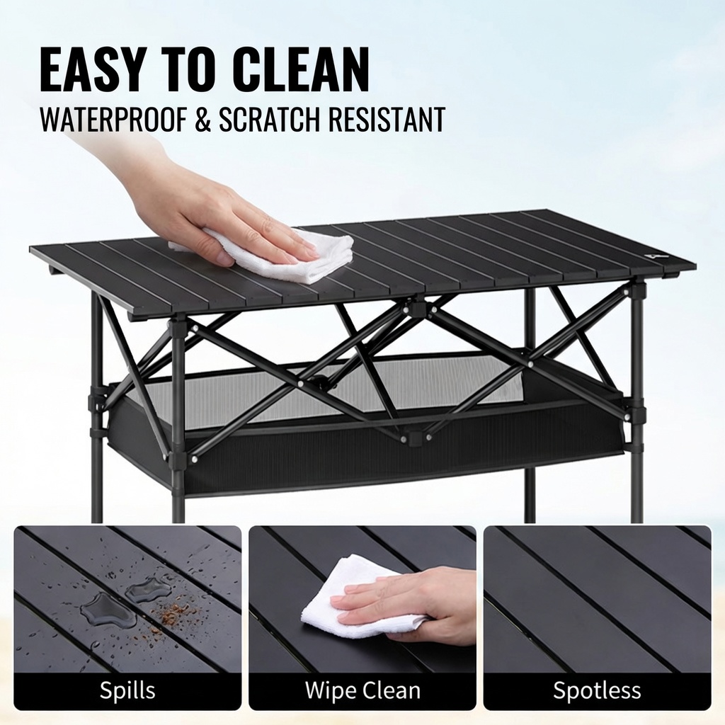 휴대용 접이식 야외 테이블, 95cm/120cm 경량  - Camping Cooking Table 리뷰 및 가격