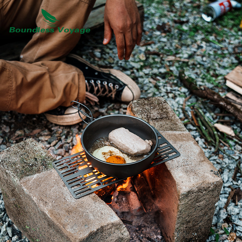 무한 항해 야외 캠핑 티타늄 숯불 바베큐 그릴 플레이트 - Camping Cooking Hardware 리뷰 및 가격