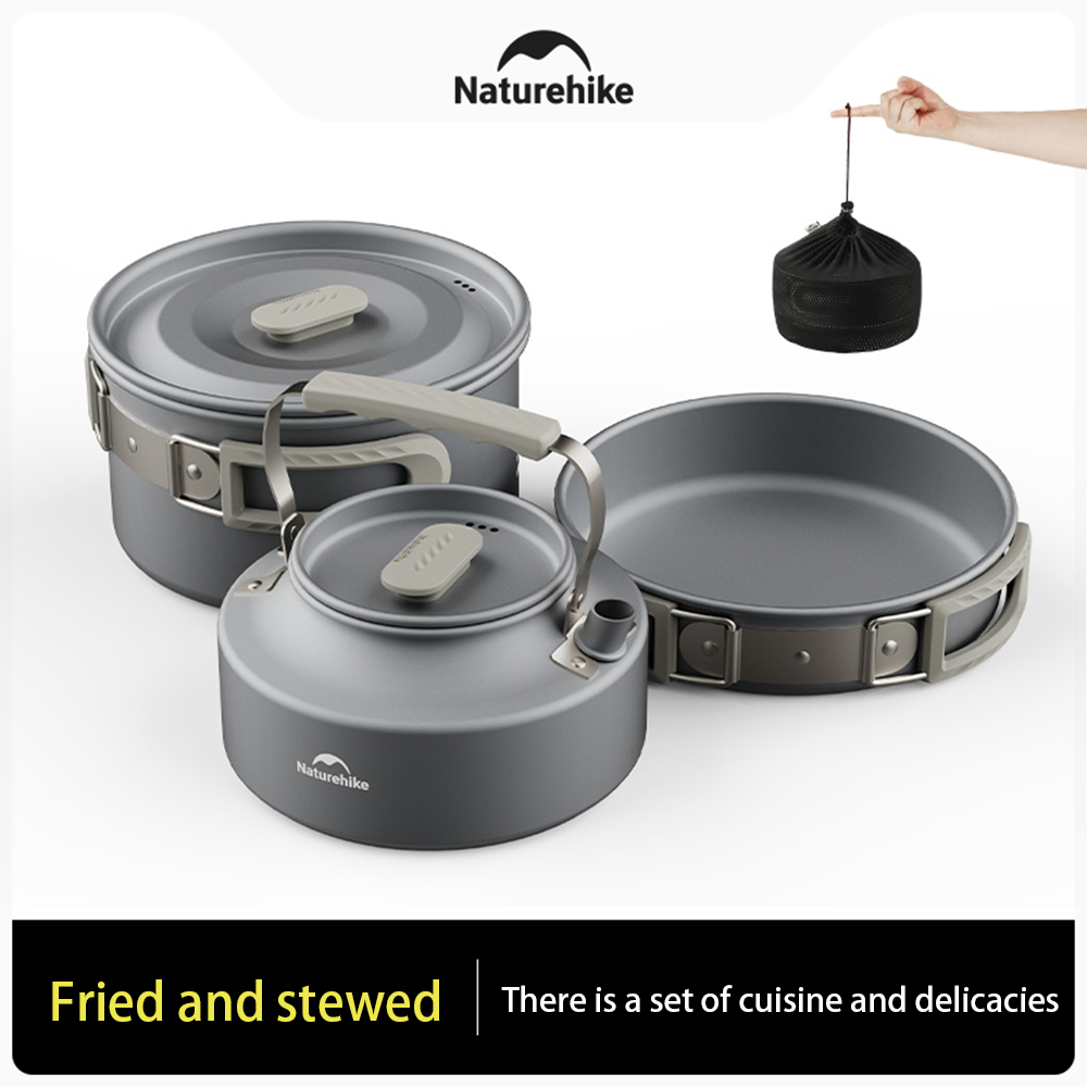 네이처하이크 야외 냄비 세트, 캠핑 요리 장비, 휴대용 - Camping Cooking Pan Set 리뷰 및 가격